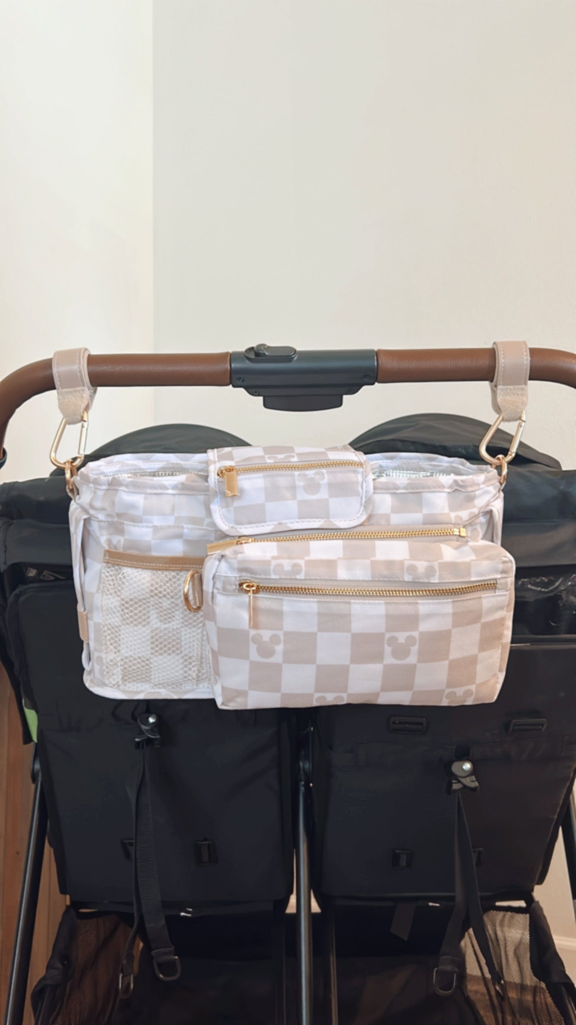 Mouse Checkered Stroller Caddy