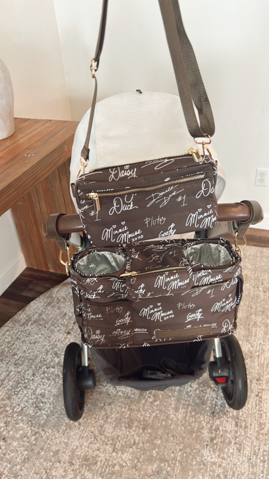 Chocolate Signature Stroller Caddy