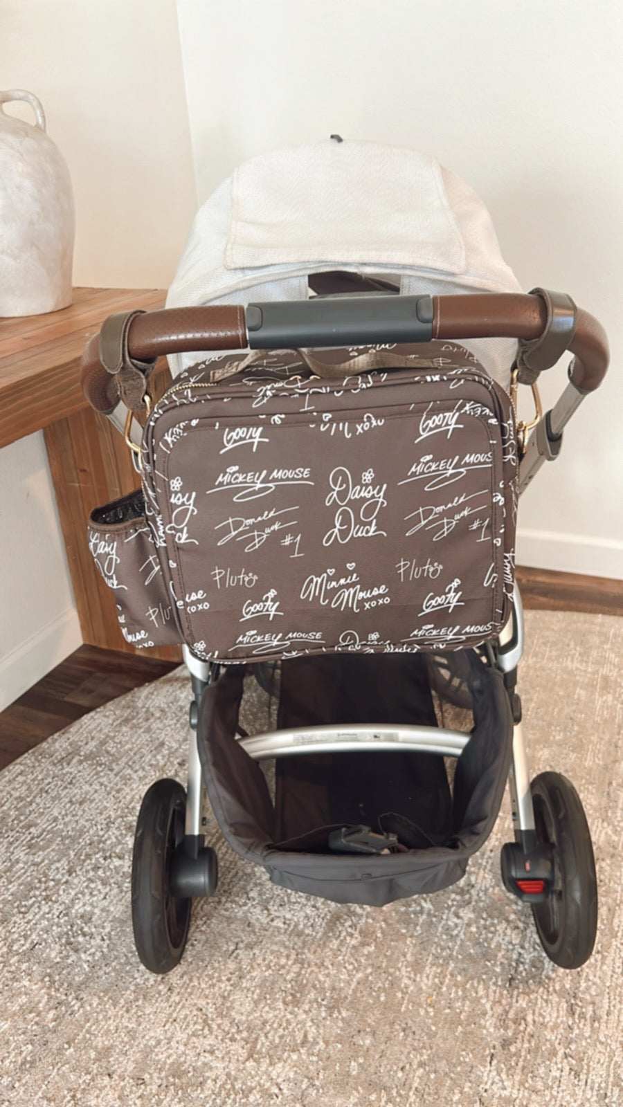 Chocolate Signature Stroller Diaper Bag