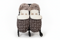 Chocolate Signature Stroller Blanket