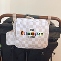 Customized Mouse Checkered Stroller Diaper Bag