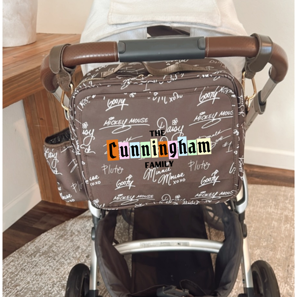 Chocolate Signature Stroller Diaper Bag (PRE-ORDER)