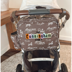 Chocolate Signature Stroller Diaper Bag (PRE-ORDER)